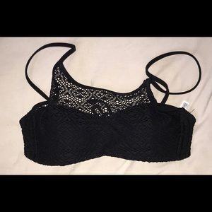 Aeropostale black halter bikini top